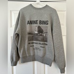 Anine Bing grey sweatshirt size small